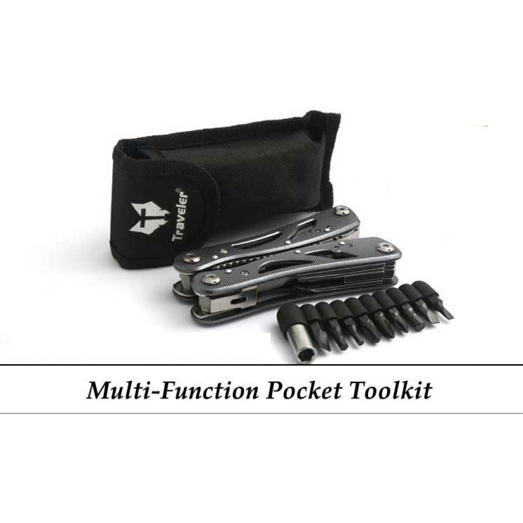 Stainless Steel Multi-Function Pocket Toolkit